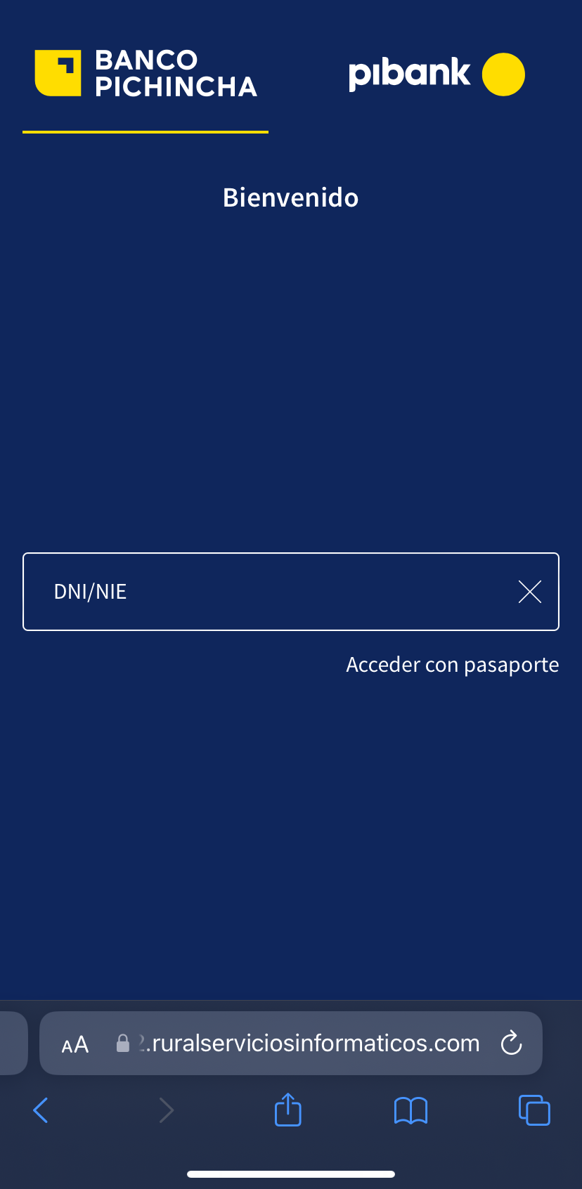 Banco Pichincha business auth