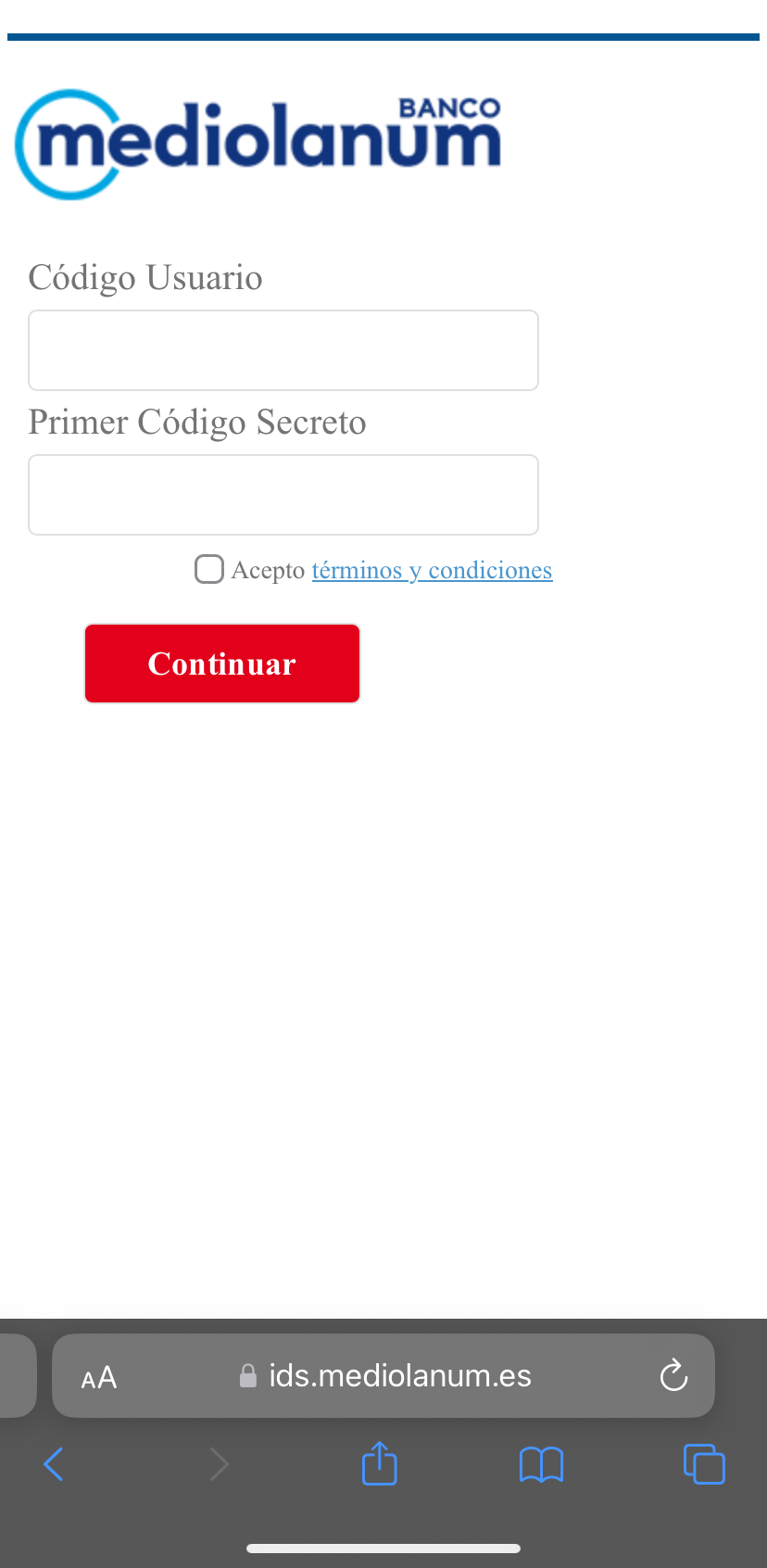 Banco Mediolanum business auth