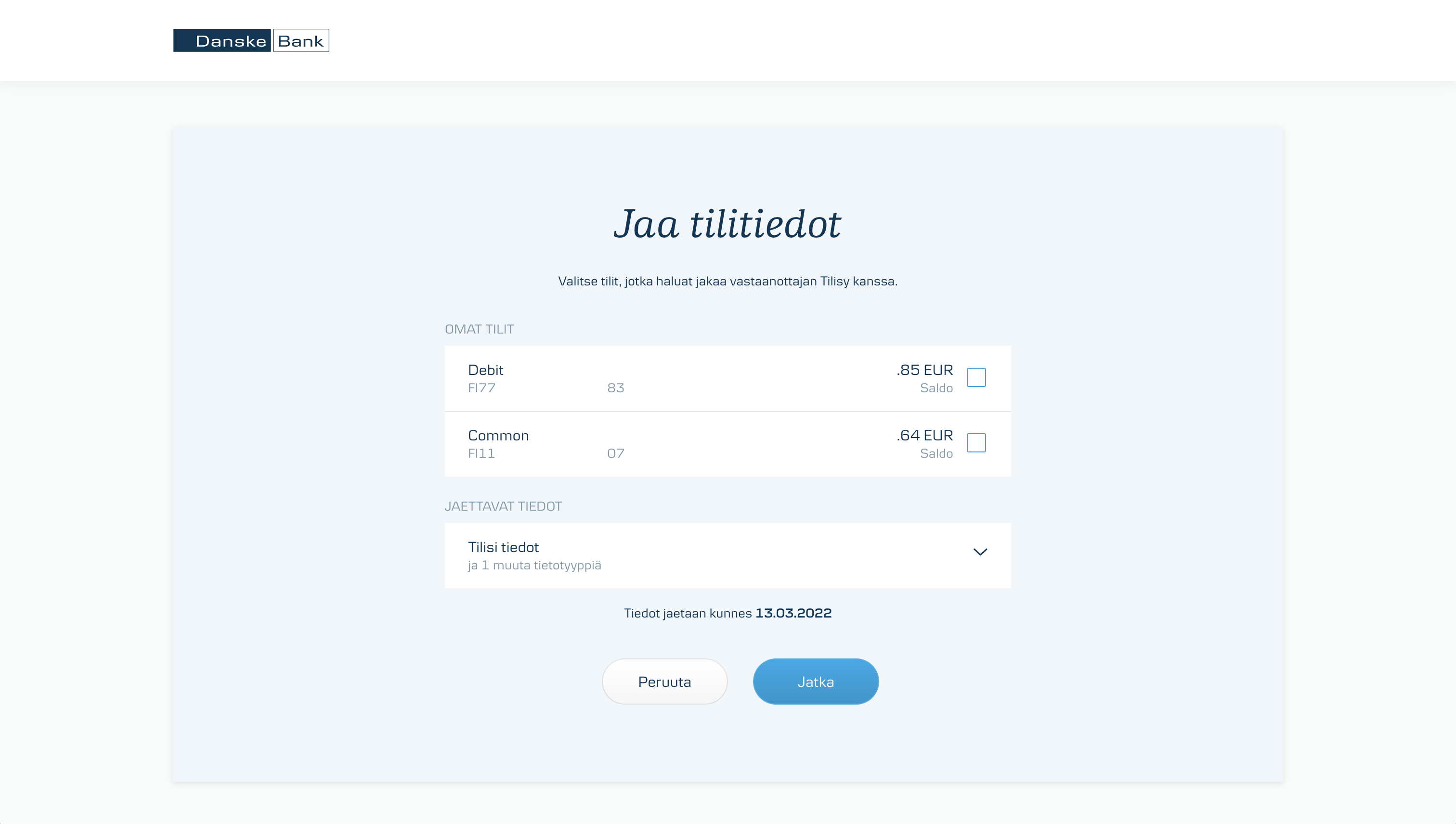 Danske Bank personal auth, step 5