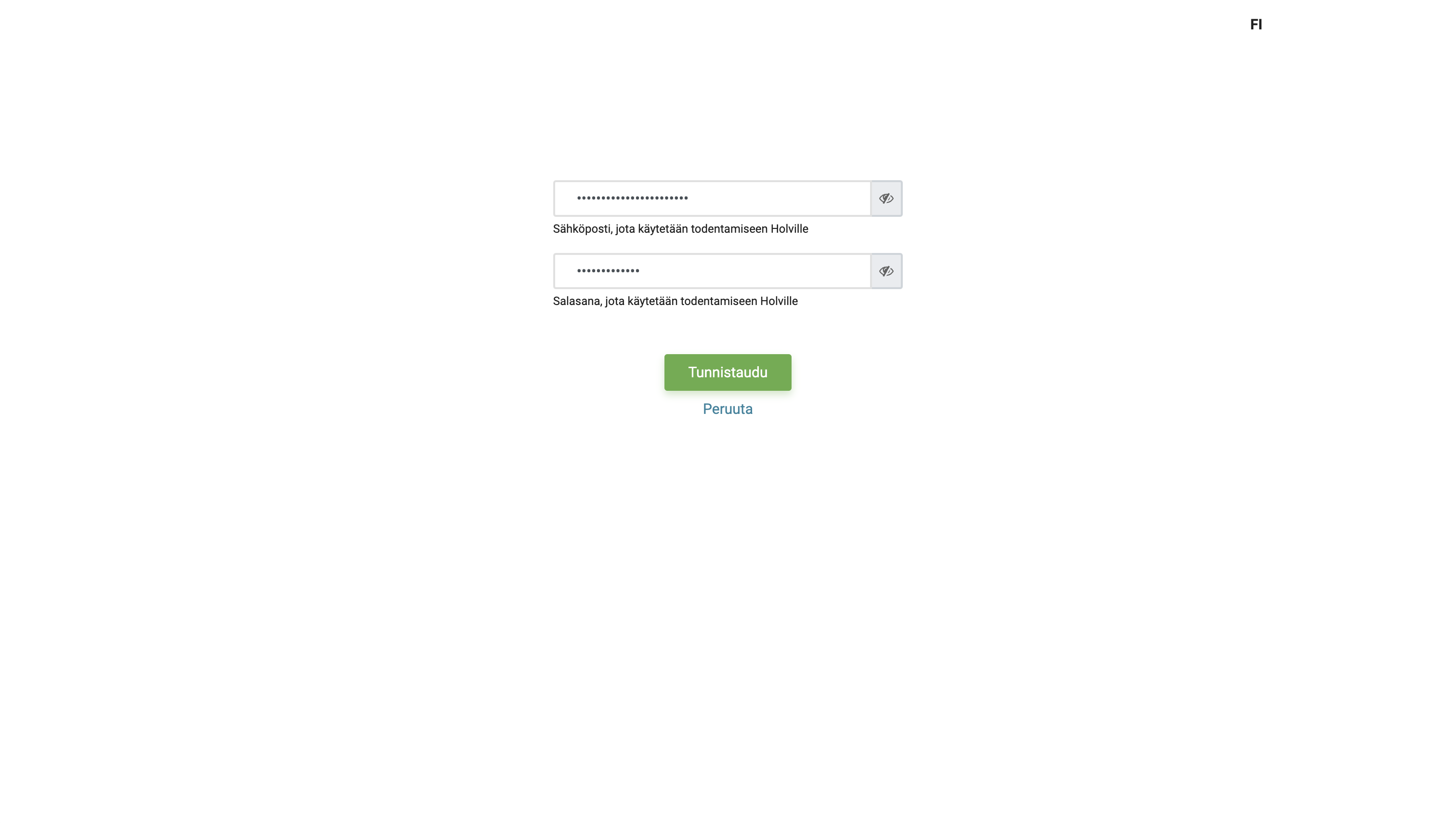 Holvi credentials