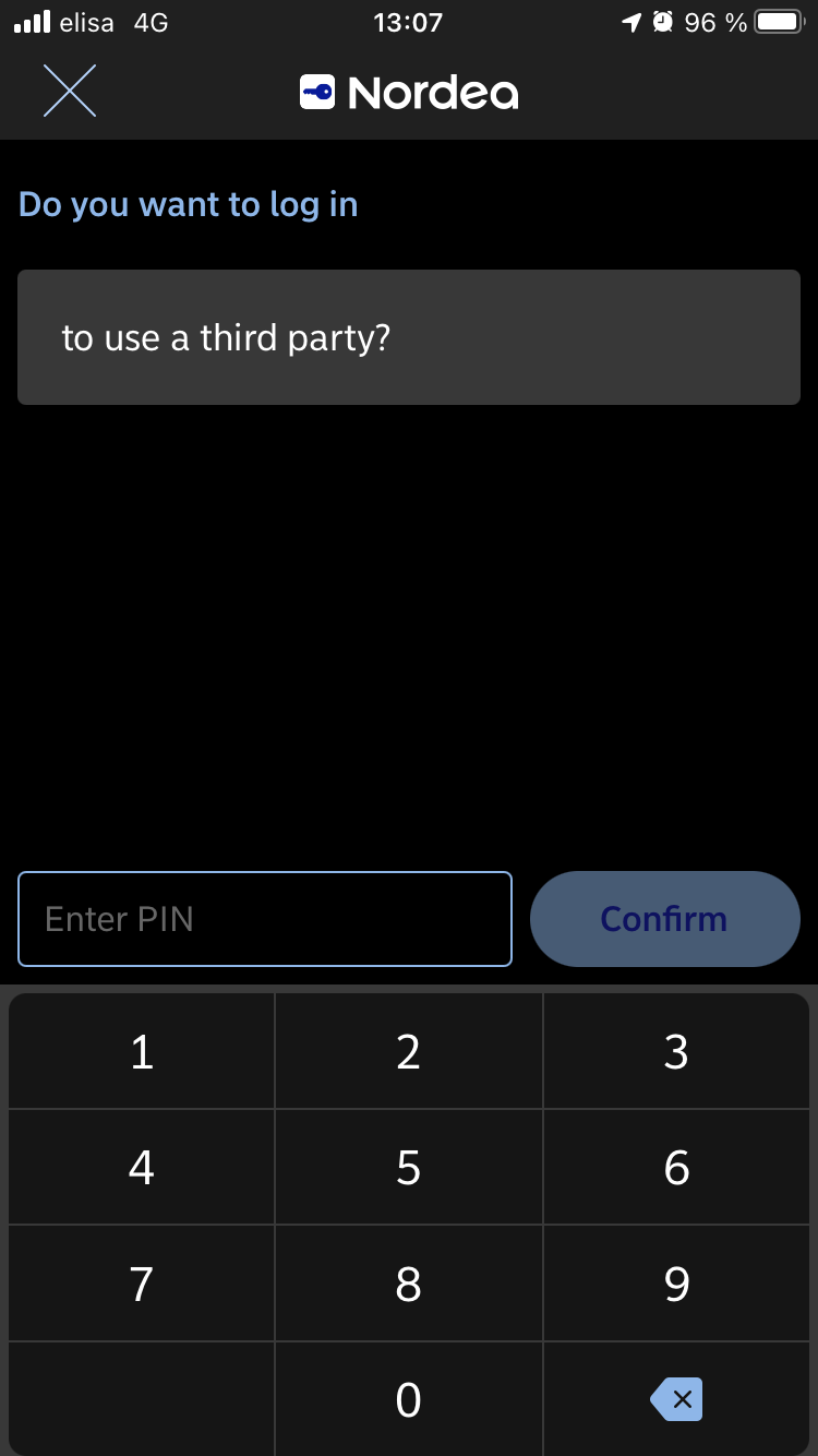 Nordea ID app