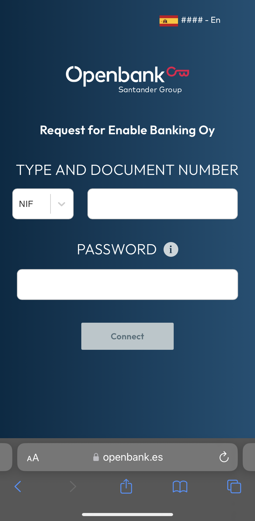 Openbank business auth