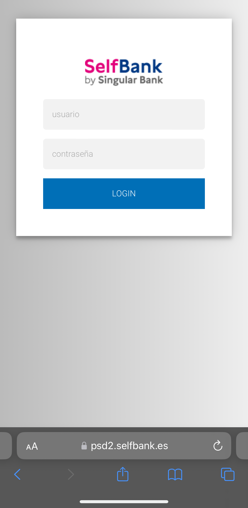 Self Bank business auth