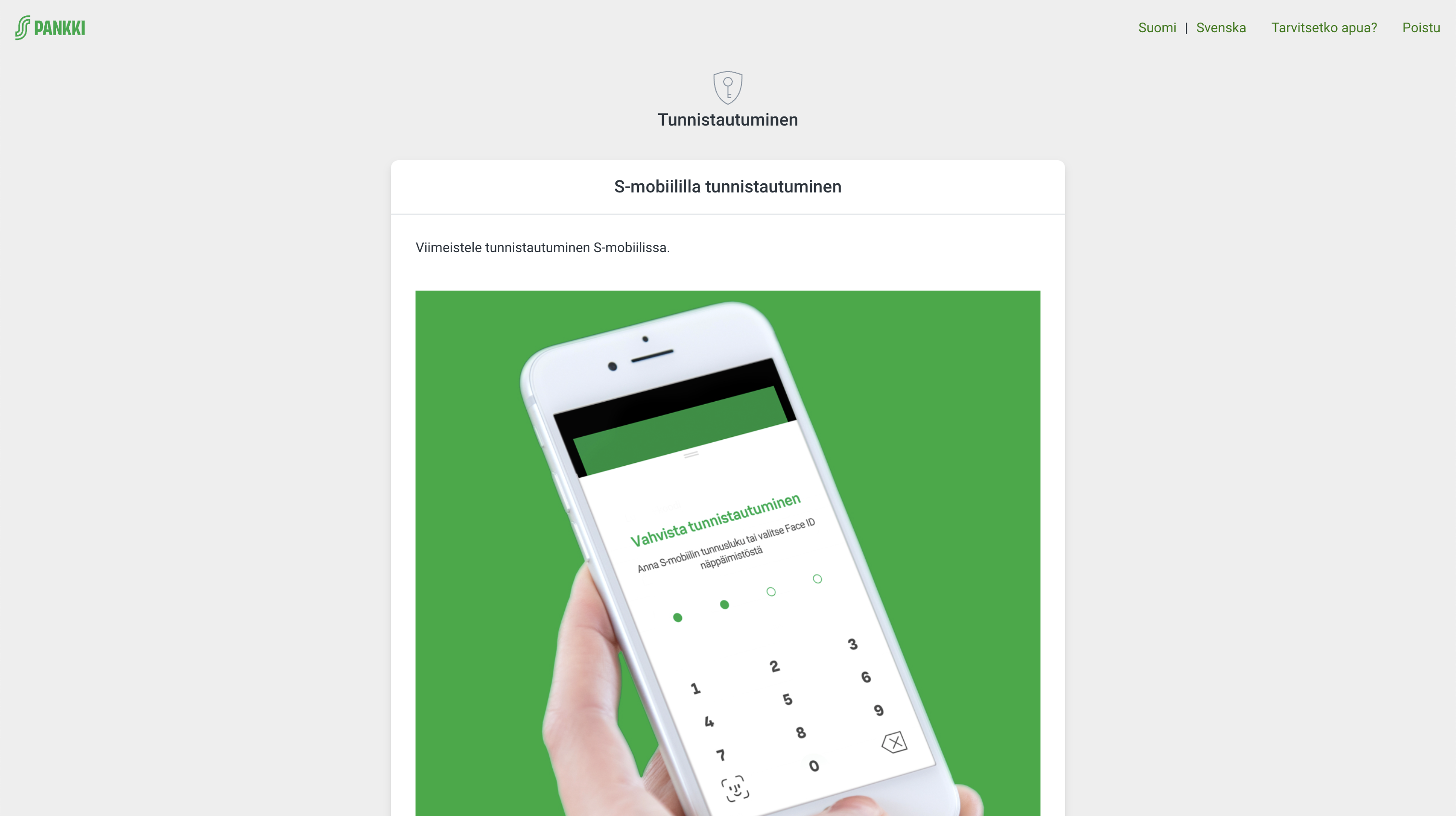 S-Pankki personal auth, step 2